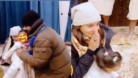 Virat Kohli, Anushka Sharma And Their Daughter, Vamika Seek Blessings At An Ashram In Vrindavan