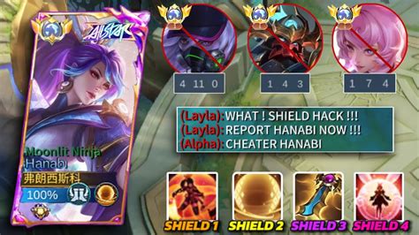 HANABI SHIELD HACK PERFECT GAMEPLAY AMAZING LATE GAME DESTROYING