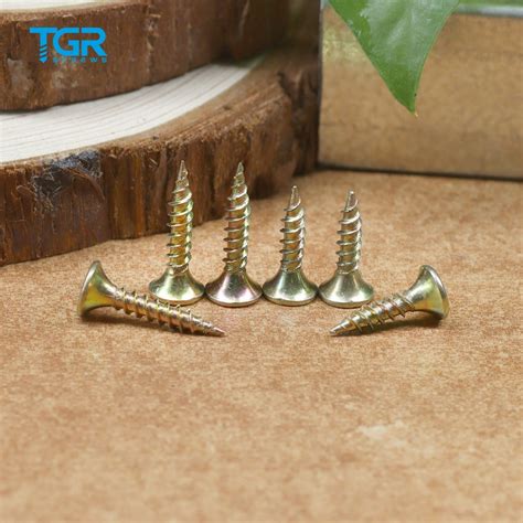 TGR Tsingri Yellow Zinc Plated Phillips Bugle Head Drywall Screws Wood