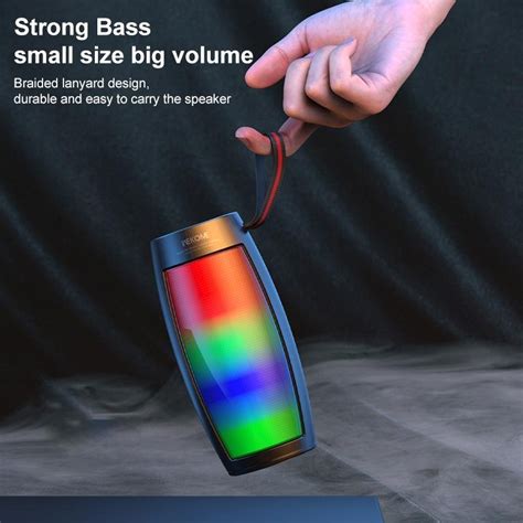 Enceinte Bluetooth W Son Puissant Basses Profondes Led Rgb