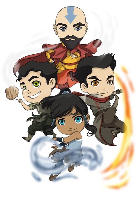 LOK Four Elements By Momofukuu On DeviantArt Avatar The Last