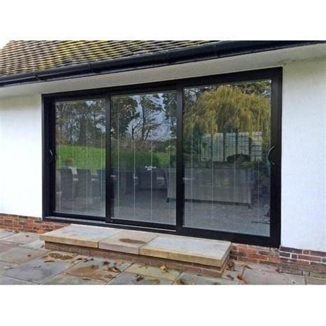 Glass Black UPVC Sliding Door For Home At Rs 375 Square Feet In