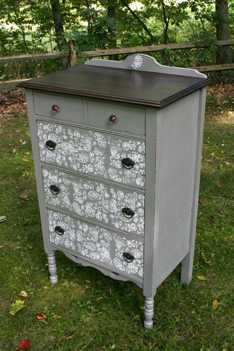 Roots And Wings Furniture Blog No Antique Petite Stenciled Dresser