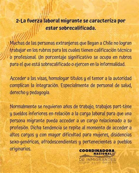 Coordinadora Nacional De Inmigrantes On Twitter Te Compartimos Estas