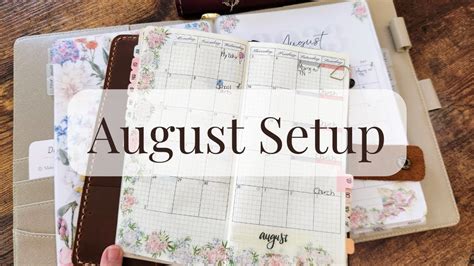 Plan With Me August Monthly Setup YouTube