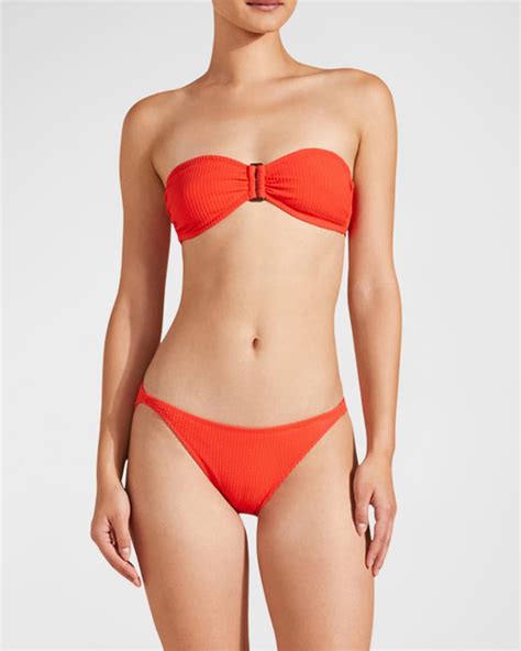 Vilebrequin Ribbed Bandeau Bikini Top Neiman Marcus