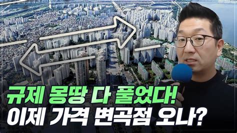 강남3구용산 제외 규제지역 대폭 해제 실거주 요건이 없어진다 앞으로 집값은 어떻게 되나 Youtube