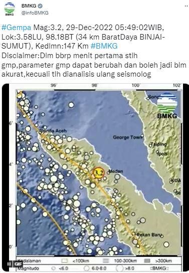 Gempa Terkini 29 Desember 2022 Gempa M 3 7 Guncang Labuha Maluku Utara