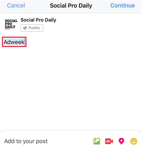 Heres How To Tag Pages On Facebook Adweek