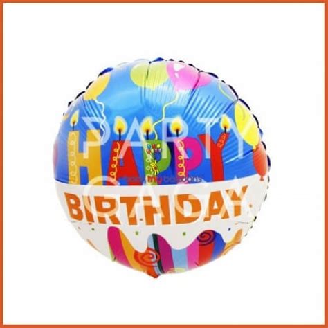 Happy Birthday Helium Foil Balloons - Book My Balloons