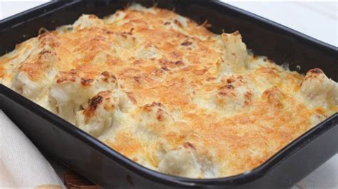 Delicioso Y Saludable Receta De Coliflor Con Bechamel Gratinada MDZ