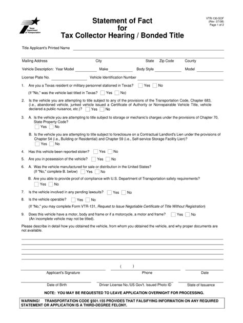 2008 Form Tx Vtr 130 Sof Fill Online Printable Fillable Blank Pdffiller