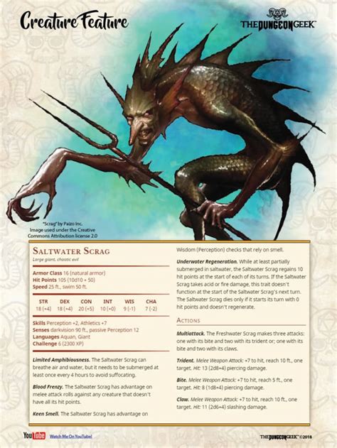 A Website Page With An Image Of A Creature On The Front And Back Side Of It