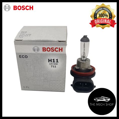 100 Original Bosch H11 12v 55w Head Lamp Light Halogen Bulb Perodua