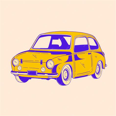 Premium Vector Classic Retro Car Illustration Design 72