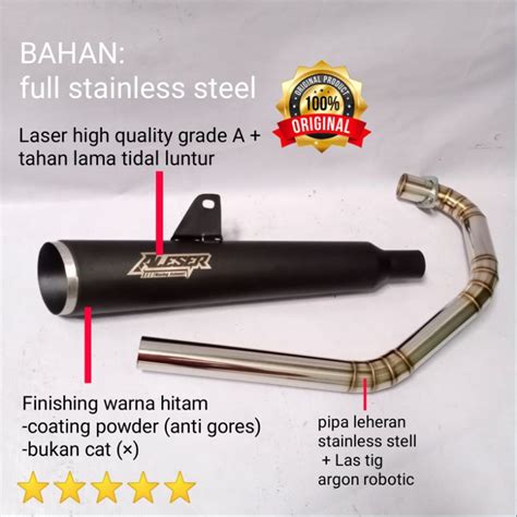 Jual Knalpot Racing Kawasaki W175 Original Aleser Exhaust Shopee