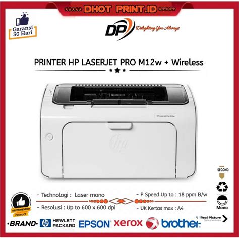 Jual Printer Hp Laserjet Pro M W Monochrome A Wireless Shopee Indonesia