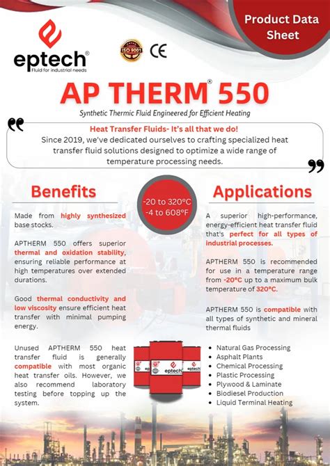 AP THERM 550 Synthetic Thermic Fluid Synthetic Heat Transfer Fluid