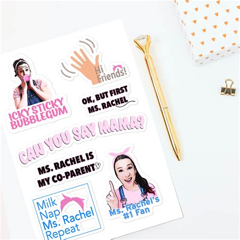Ms Rachel Stickers Songs For Littles Stickers Funny Stickers Mom