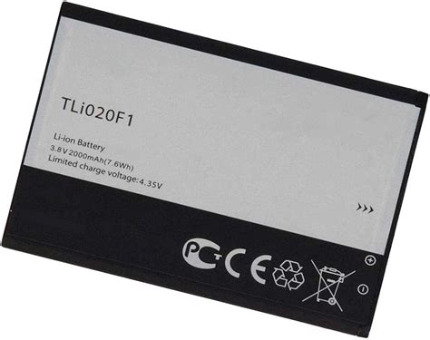 Backupower Replacement Tli F Mah Battery For Alcatel Ot Pop