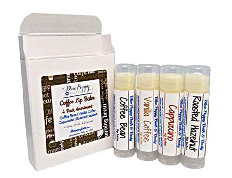 Coffee Lip Balm Assortment 4 Coffee Flavored Lip Balms Handmade Products