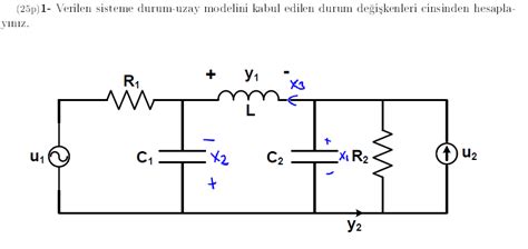 Solved 25p 1 Verilen Sisteme Durum Uzay Modelini Kabul Chegg