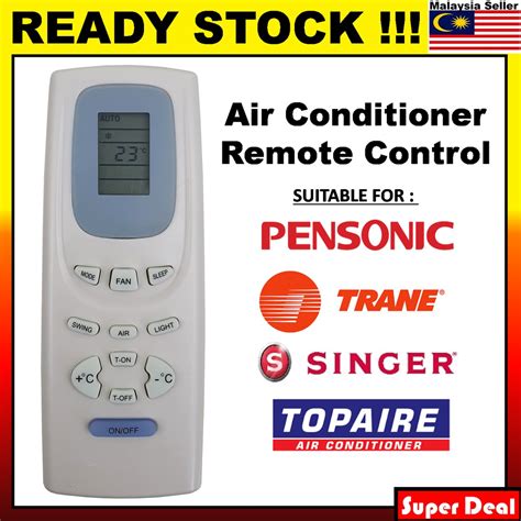 PENSONIC SINGER GREE TRANE TOPAIRE Air Cond Aircon Aircond Remote