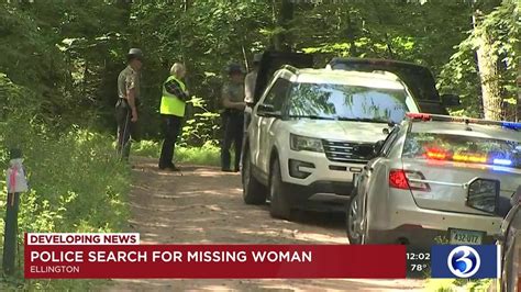 Video Police Search For Missing Woman In Ellington Youtube