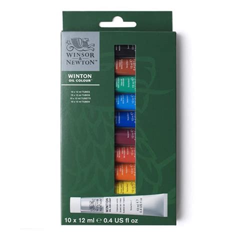 Winsor Newton Winton Oil Paint Access Set 10 X 12ml Picasso Art