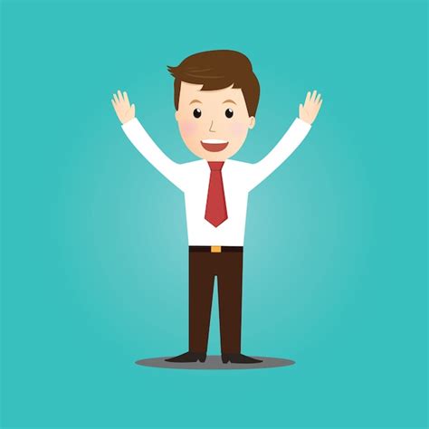 Premium Vector Vector Of Happy Businessman