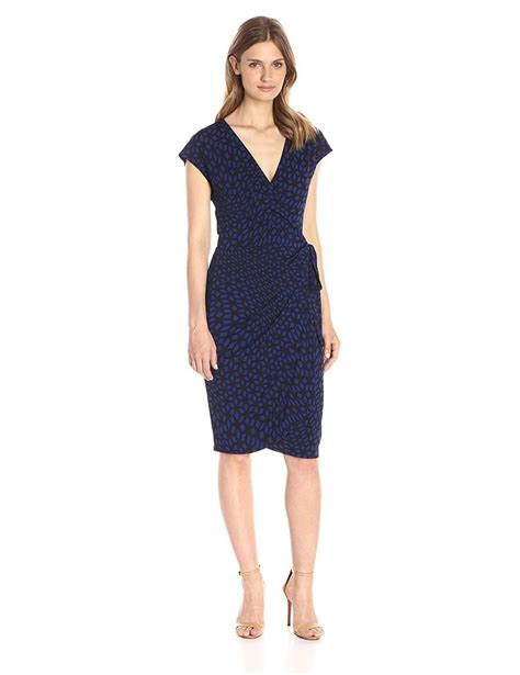 Lark Ro Women S Standard Classic Cap Sleeve Wrap Dress Dnu Women S