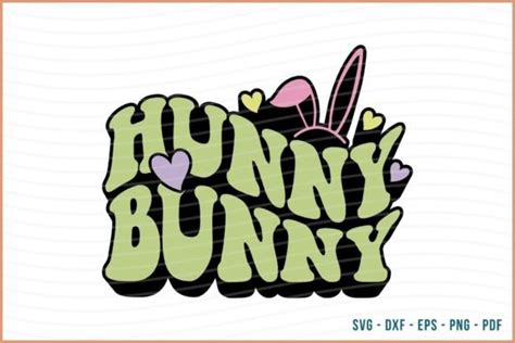 Hunny Bunny Retro Svg Design Graphic By Beecraftr · Creative Fabrica