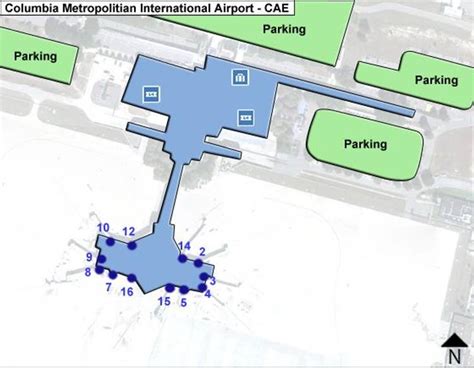 Columbia Metropolitian Airport Map | CAE Terminal Guide