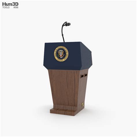 USA Presidential Podium 3D model - Furniture on Hum3D