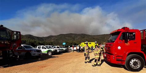 Incendio forestal en Quilpué ha afectado unas 100 hectáreas