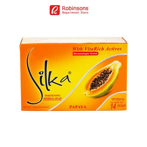 Silka Papaya Whitening Soap 135g Shopee Philippines