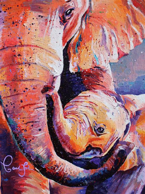 Colorful Elephant Head Painting At Explore