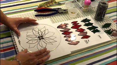 Fused Glass Poinsettia Bowl Youtube