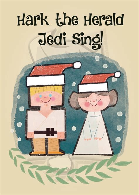 Star Wars Theme Christmas Card Funny Star Wars Christmas Card Original ...