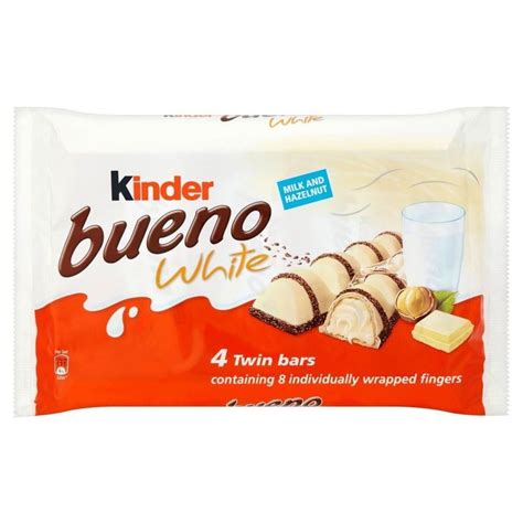 Kinder Bueno Twin Bars White Chocolate X G Pack Of Walmart