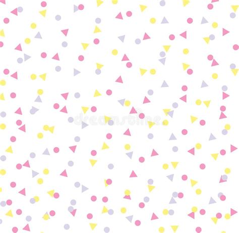 Birthday Party Pattern Background with Confetti Stock Vector ...