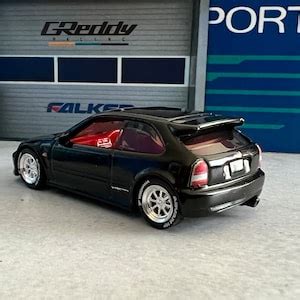 Hot Wheels Honda Civic Ek9 Custom Paint And Decals Real Riders Swap Etsy