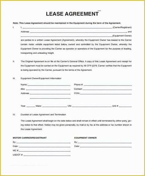 Travel Trailer Rental Agreement Template