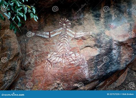 Aborigines Rock Painting Art Kakadu Editorial Image Image Of Rock