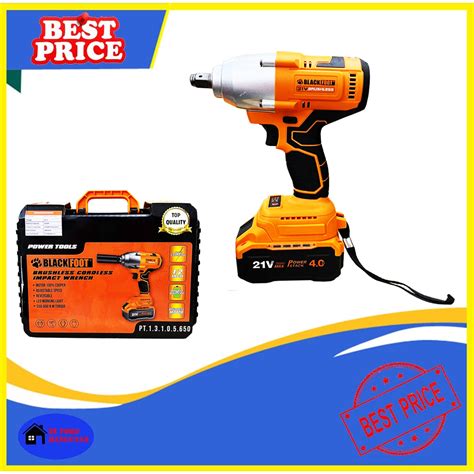 Jual Mesin Bor Impact Wrench Cordless Brushless 21v Blackfoot Mesin Baterai Shopee Indonesia