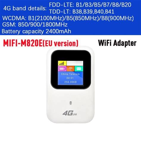 2400mAh Mini Routeur Wi Fi Sans Fil 4G LTE Modem Portable Point D