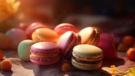 Best Macaron Decoration Powerpoint Background For Presentation ...