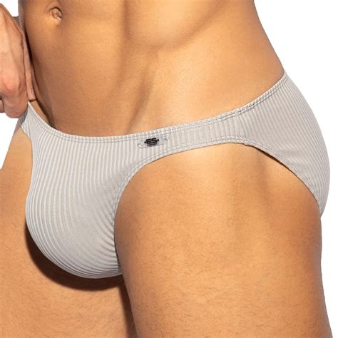 Es Collection Recycled Rib Bikini Briefs Grey Inderwear