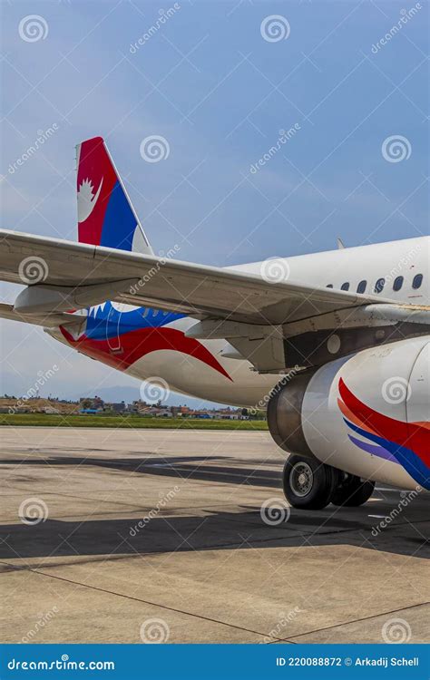 Airplane From Nepal Airlines Tribhuvan International Airport