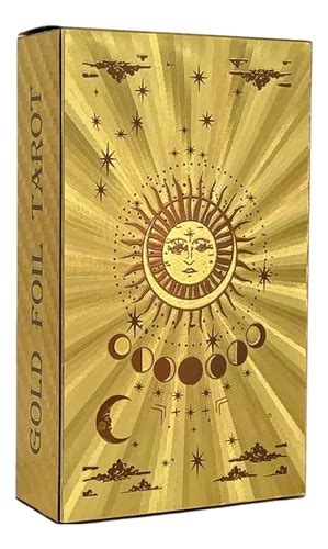 Baralho Tar Dourado Gold Tarot Cartas Luxuoso Cartas Sol